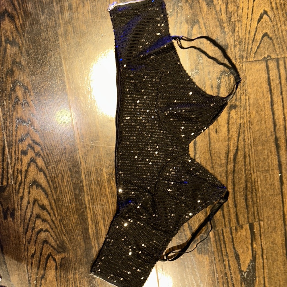 Corset glitter top